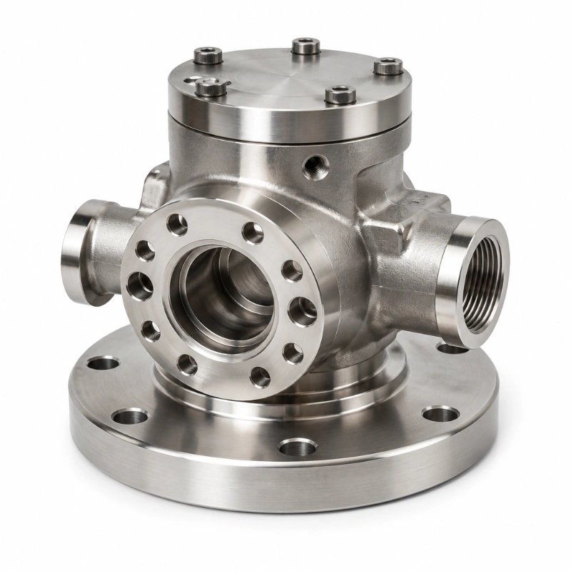 Stainless Steel 17-4PH SS316 Cast lan CNC Machined High Pressure Flange Housing